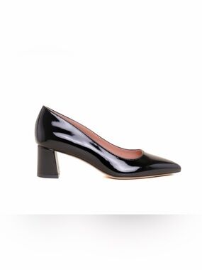 Ally NYC Black Patent Leather Lower Block Heel 8.5 Wide - $335.00